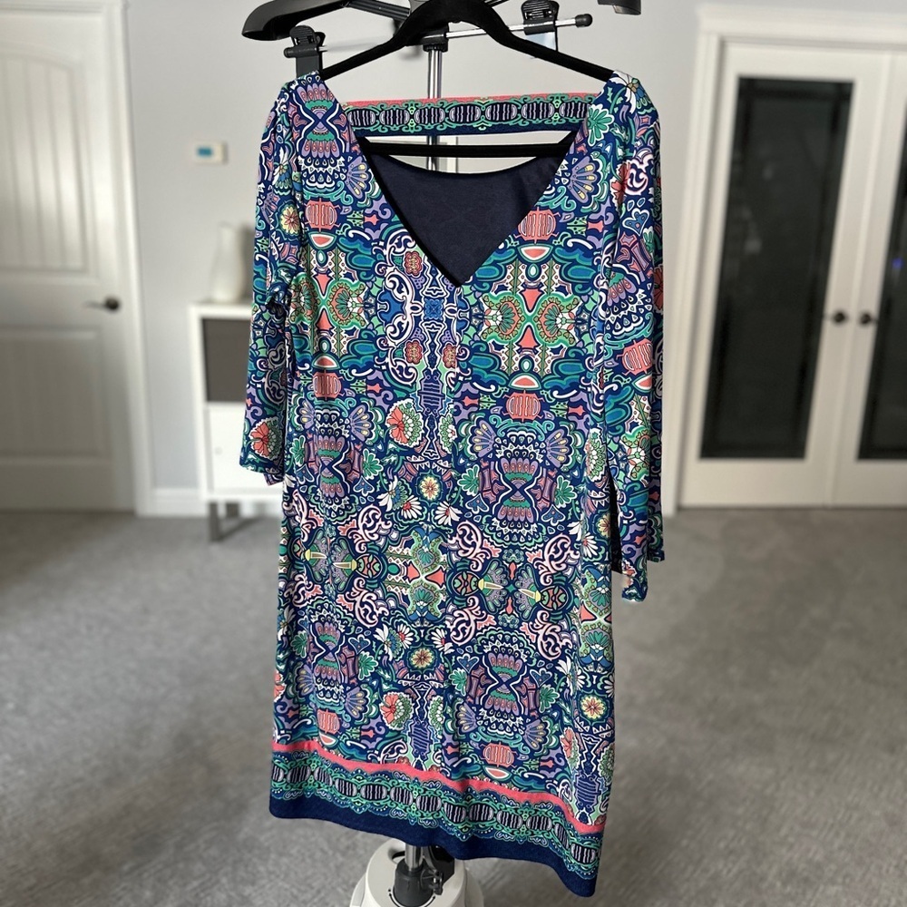 Laundry By Shelli Segal Vibrant Dress | Designed in LA | Large | - Picture 5 of 9